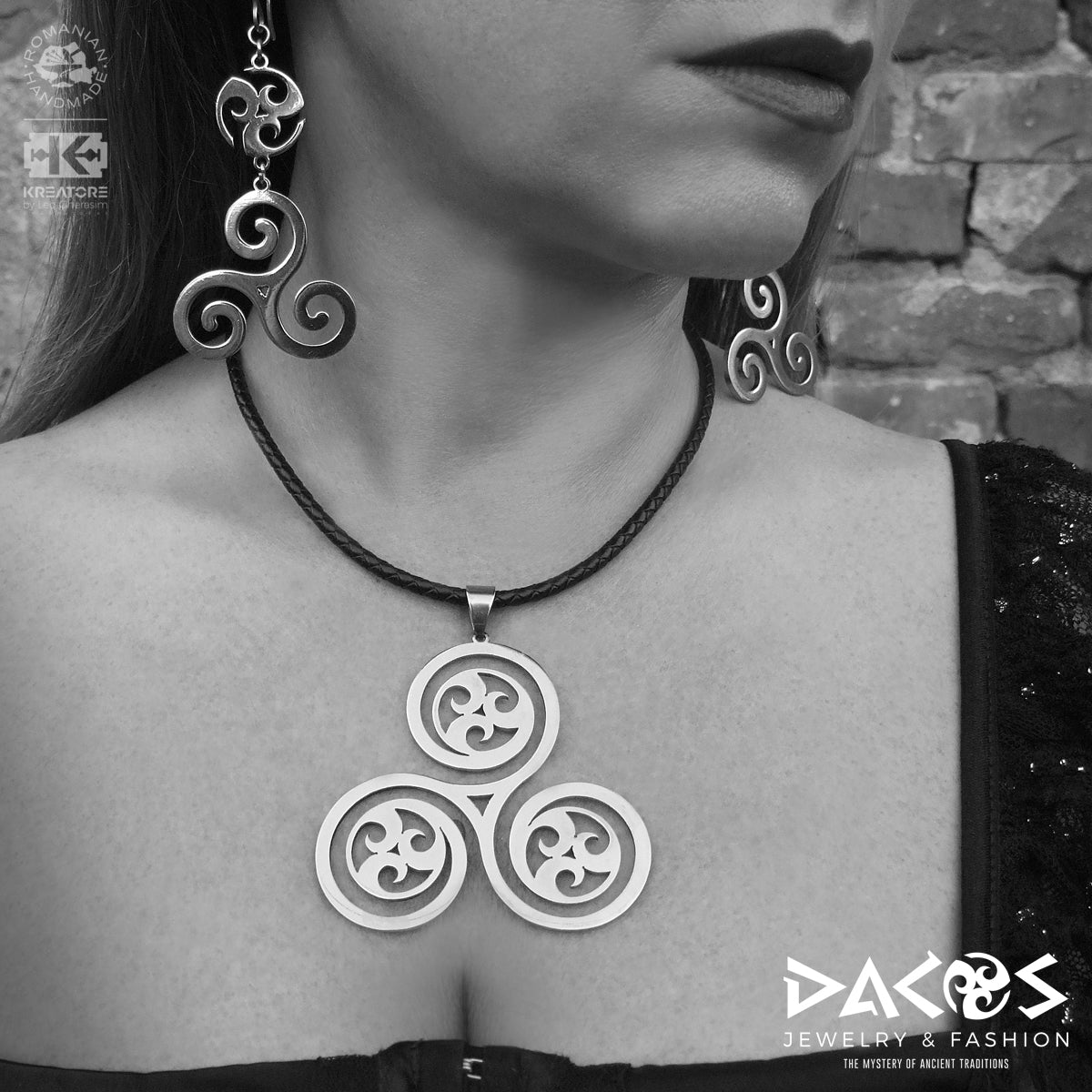 SET BIJUTERII DACICE – TRISKELION SPIRALIS
