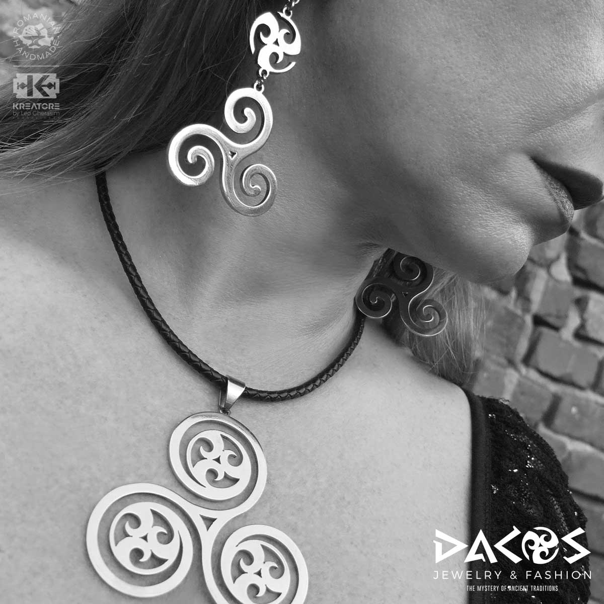 SET BIJUTERII DACICE – TRISKELION SPIRALIS