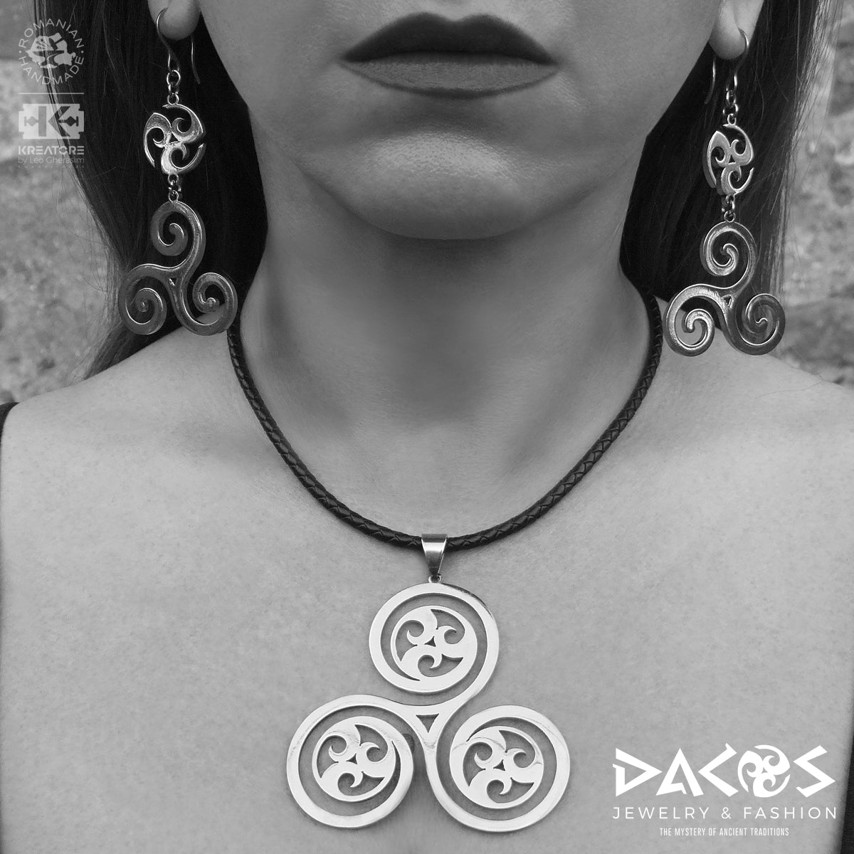 SET BIJUTERII DACICE – TRISKELION SPIRALIS