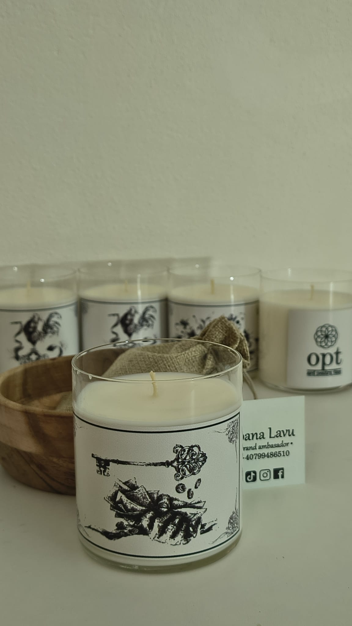 Kit lumânări ritualizat OPT - Ard pentru tine