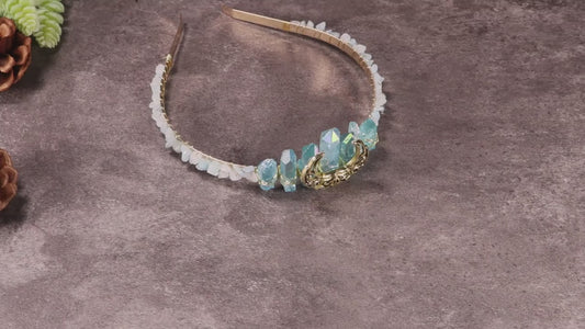 Coroniță din Cristale Naturale cu Lună