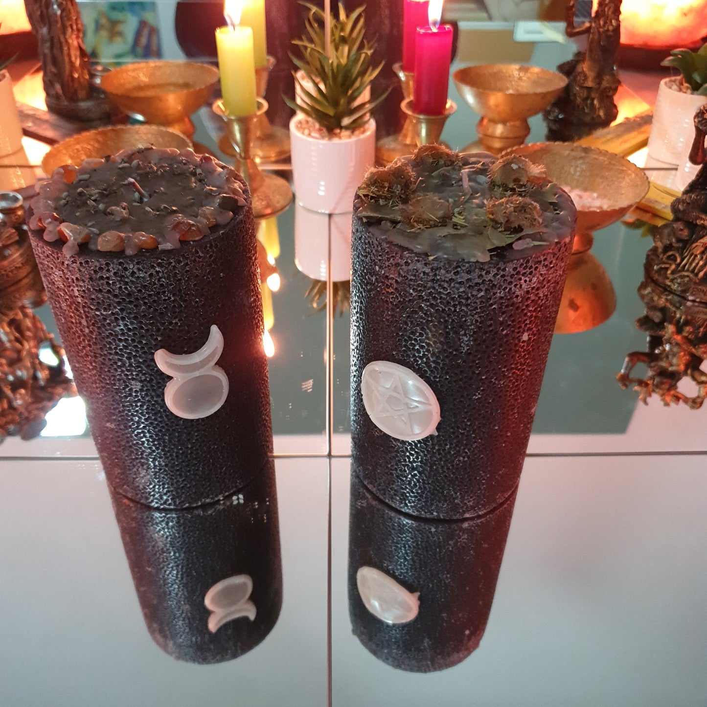 Lumanare meditatie neagra