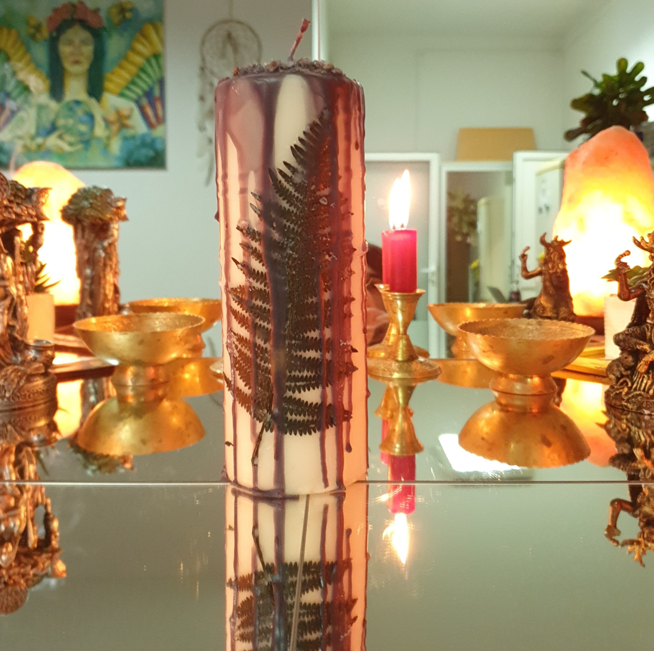 Candle against energy vampirism