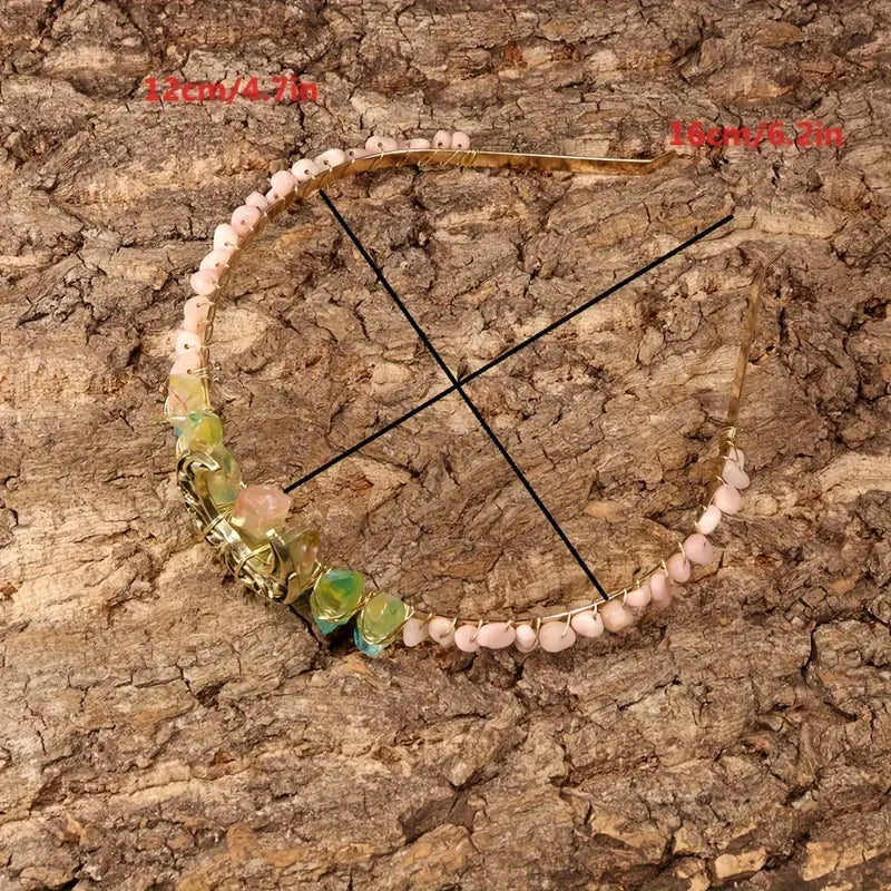 Coroniță din Cristale Naturale cu Lună