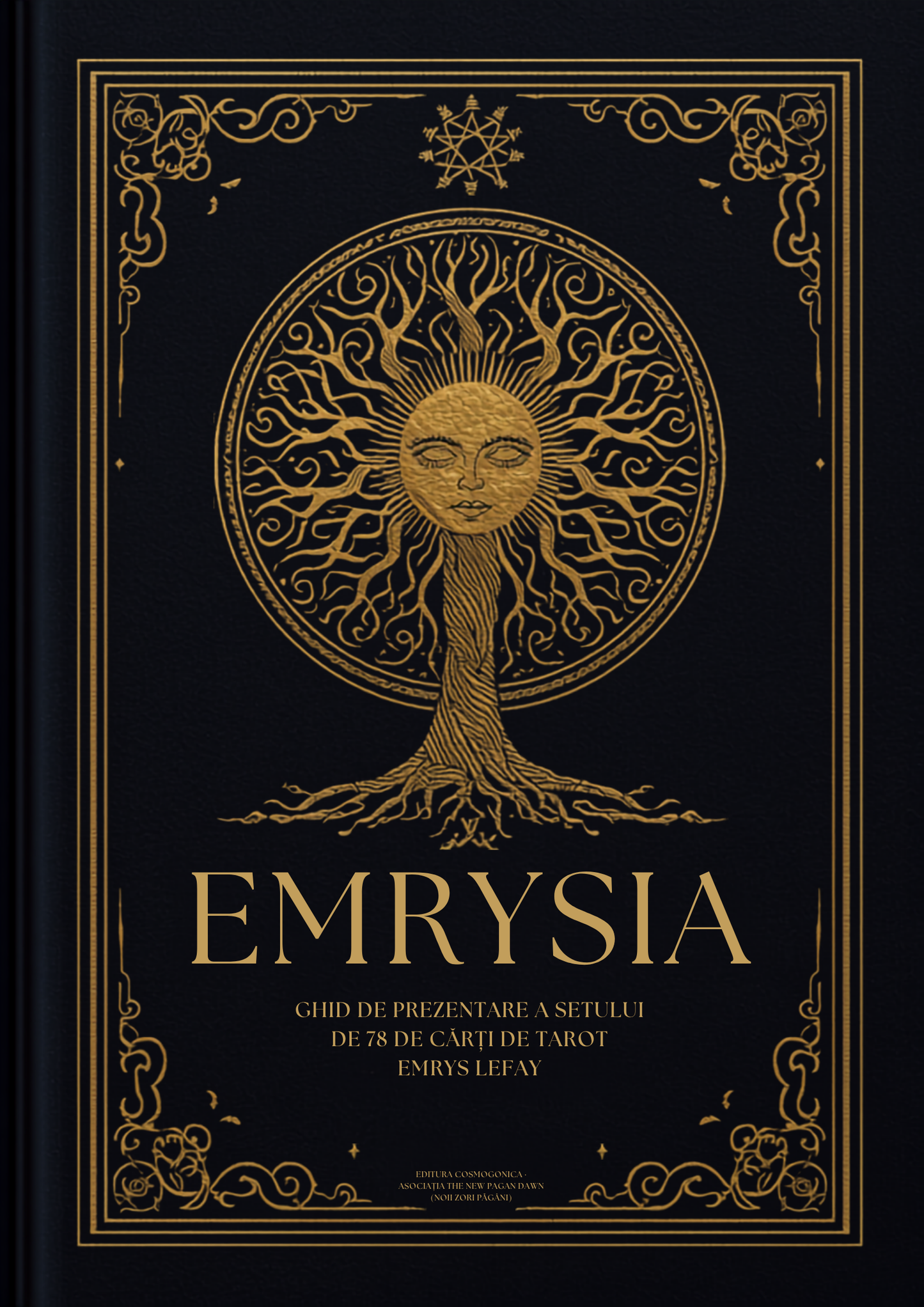 Set Tarot Emrysia – Tainele Tarotului Păgân (78 Cărți + Ghid)
