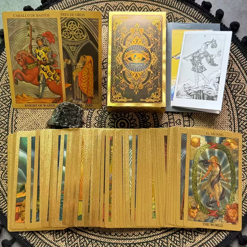 Pachet Tarot 78 de Cărți — Ediție Aurie de Lux
