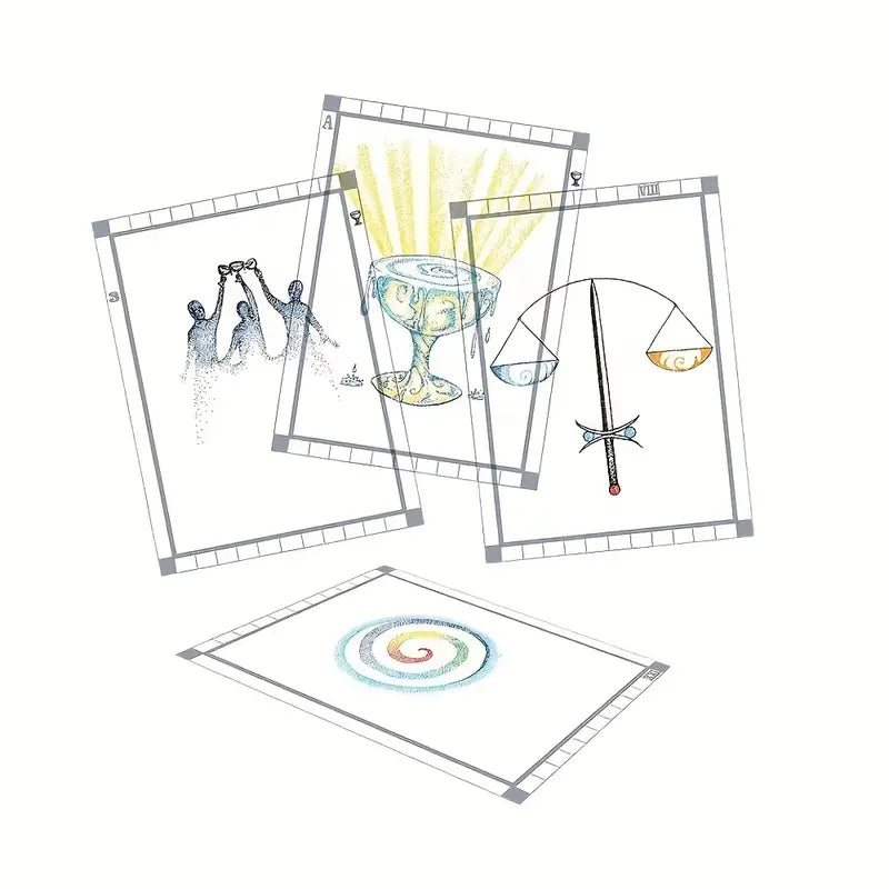 Set de Cărți de Tarot Transparent (78 pcs)