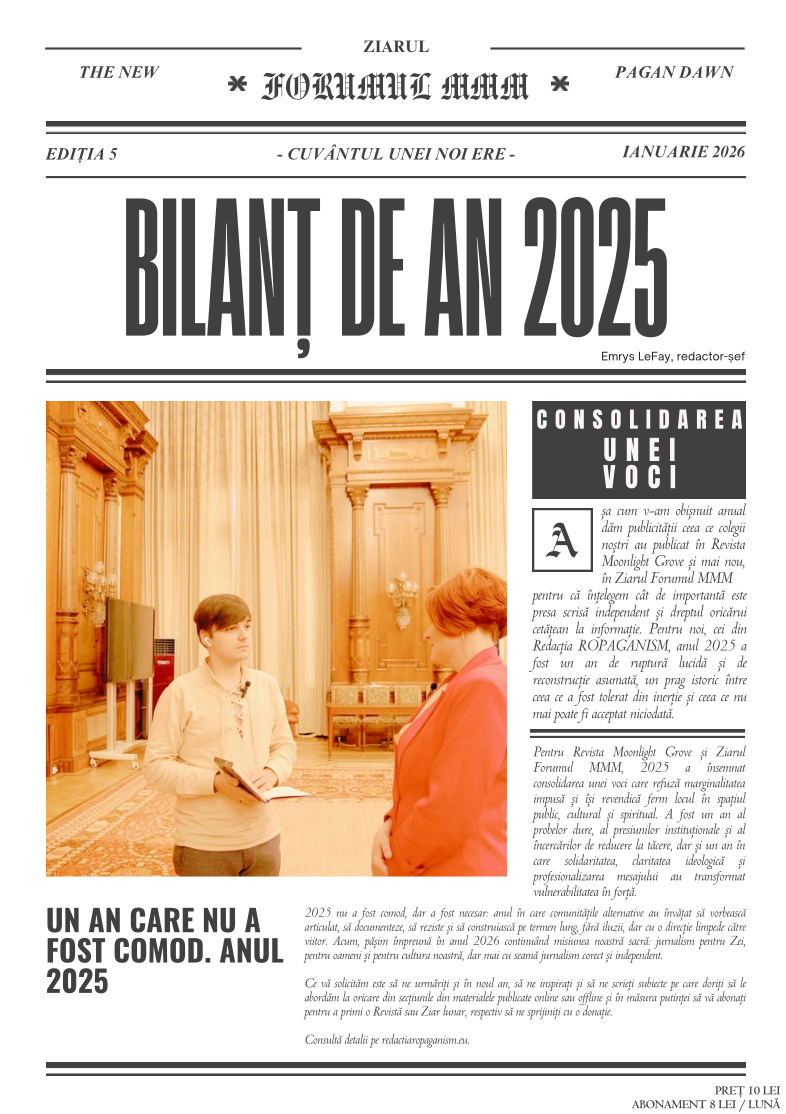 Ziarul FORUMUL MMM Ediția 5 / Ianuarie 2026