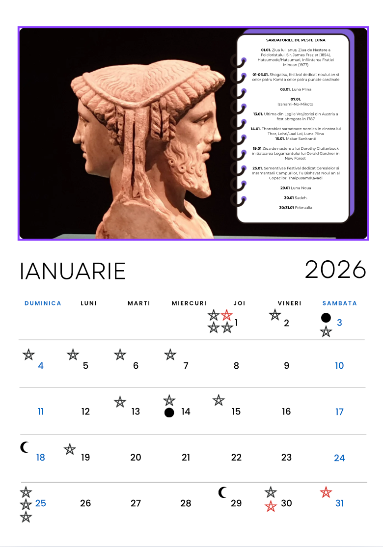 Calendar Religios Păgân 2026