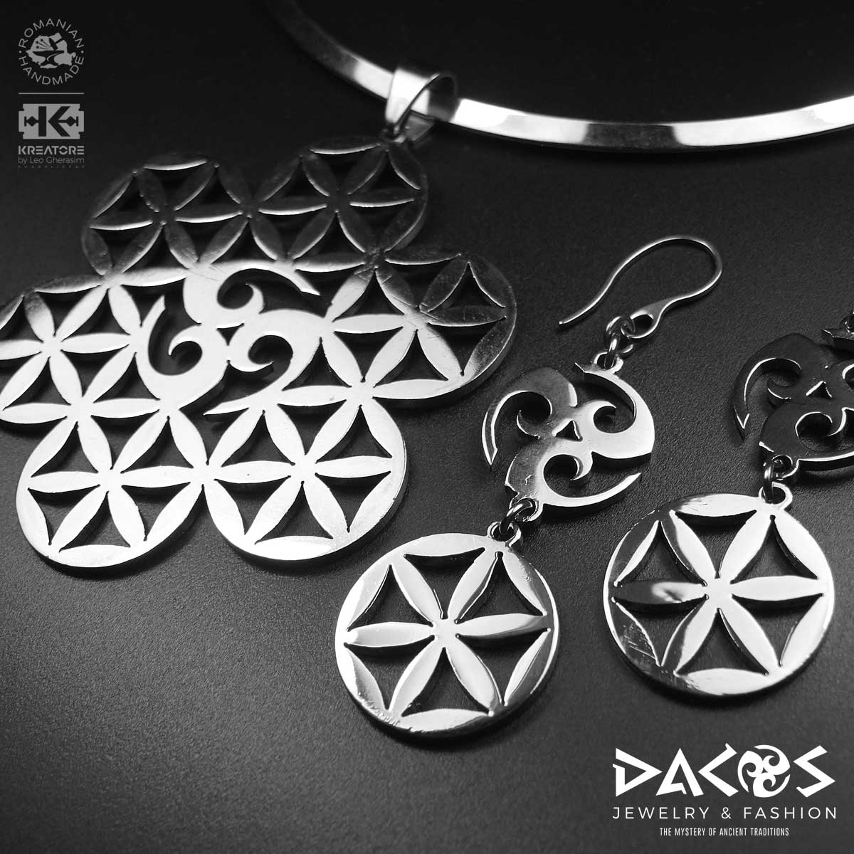 SET BIJUTERIE DACICĂ – FLORES VITAE / FLOAREA VIEȚII