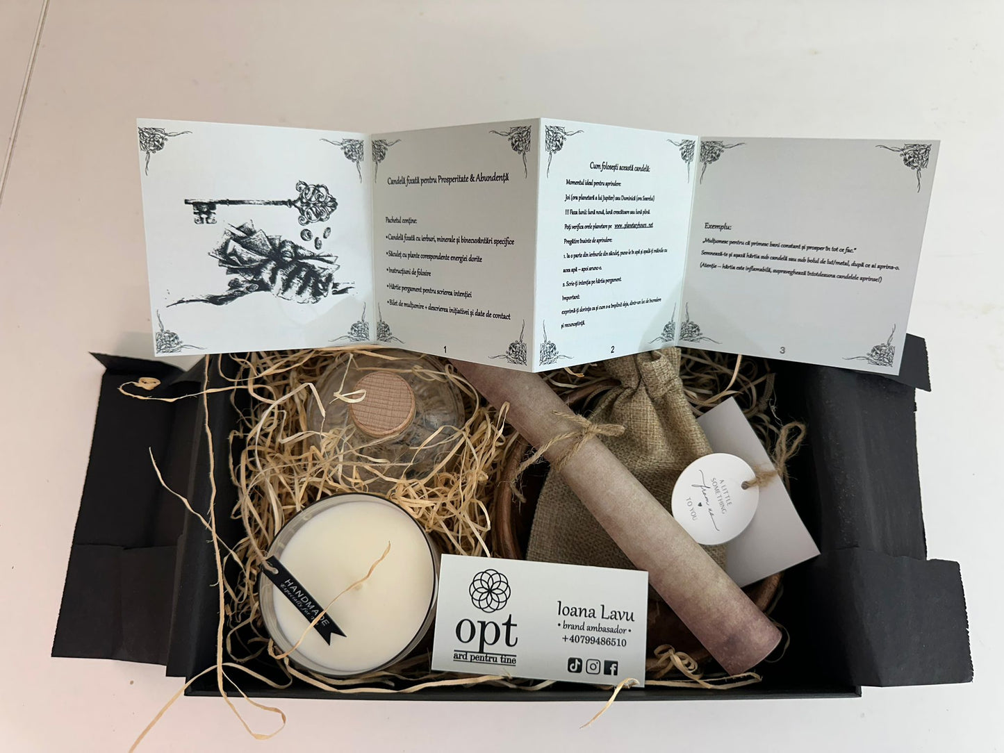 Kit lumânări ritualizat OPT - Ard pentru tine