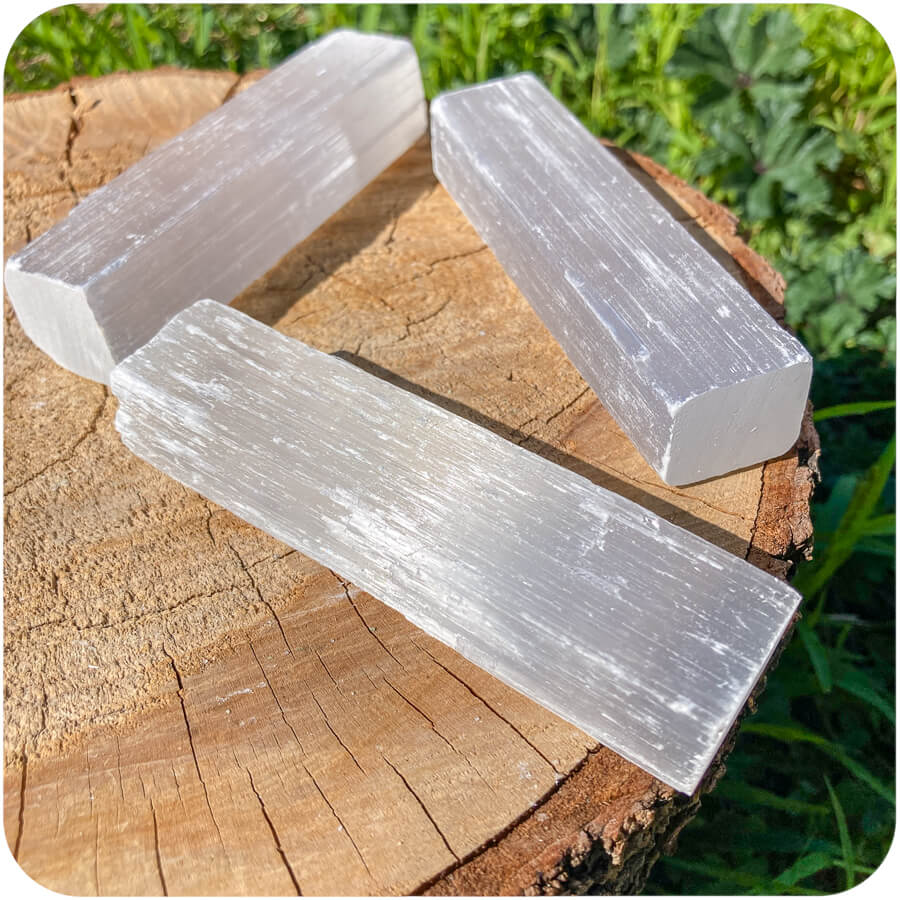 Set 3 Bări de Seleniu Natural – 5.3x1x0.5 cm pentru Meditație și Protecție