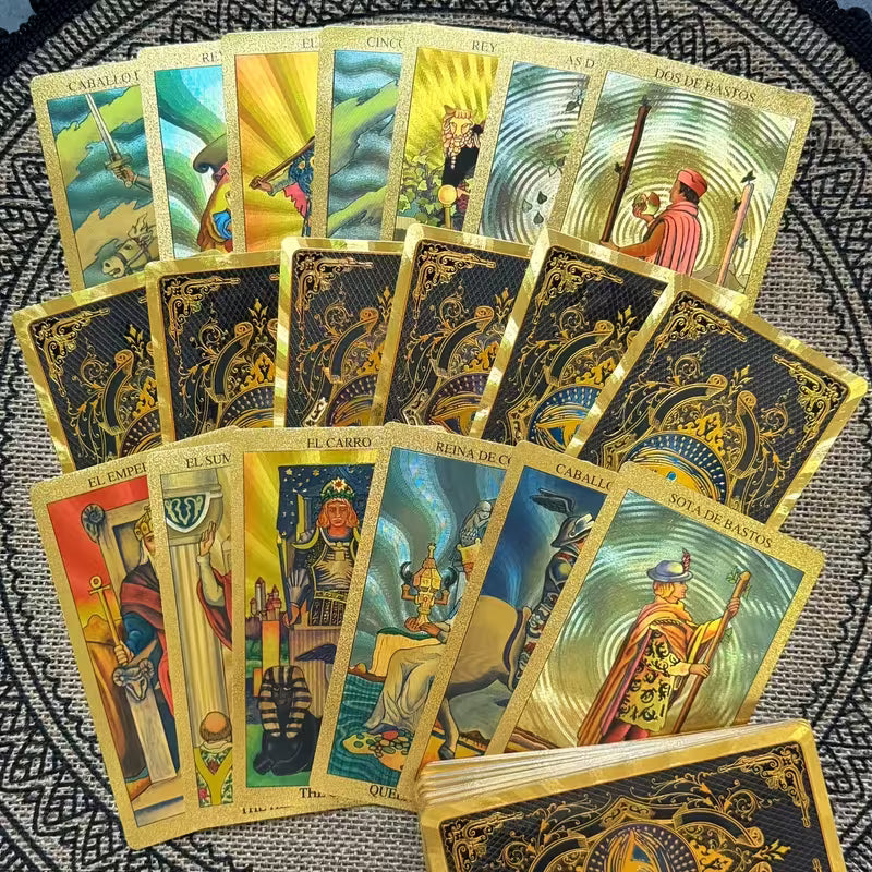 Pachet Tarot 78 de Cărți — Ediție Aurie de Lux