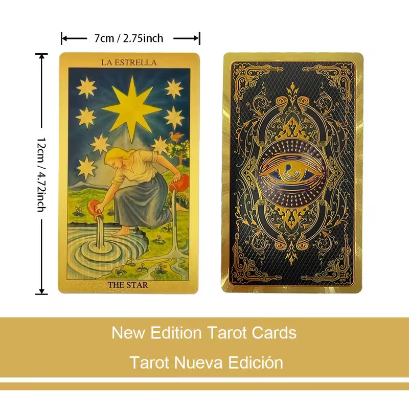 Pachet Tarot 78 de Cărți — Ediție Aurie de Lux