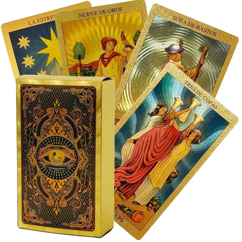 Pachet Tarot 78 de Cărți — Ediție Aurie de Lux