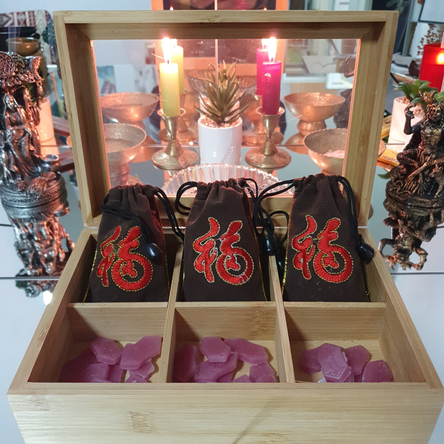 Set rune cu saculet