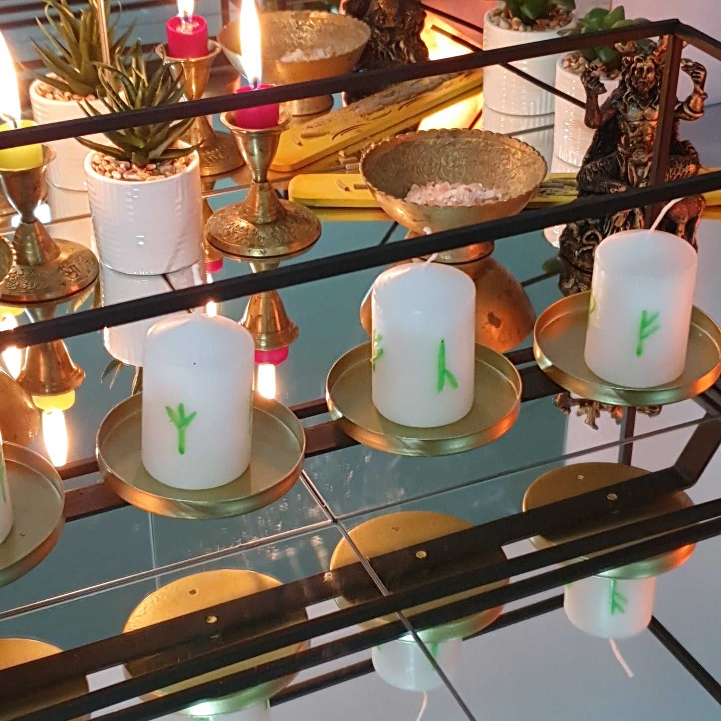 Candles with runes