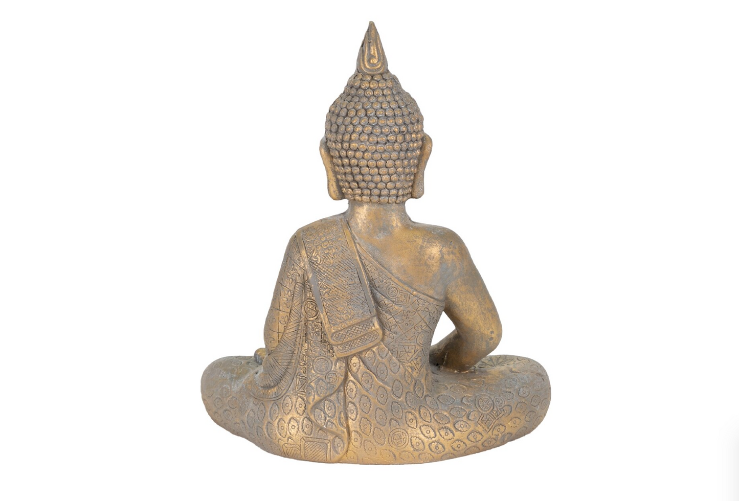 Statuie Buddha, Tiamat.ro, gri, poliresina, 40 x 24 x 48 cm
