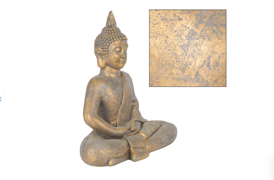 Statuie Buddha, Tiamat.ro, gri, poliresina, 40 x 24 x 48 cm